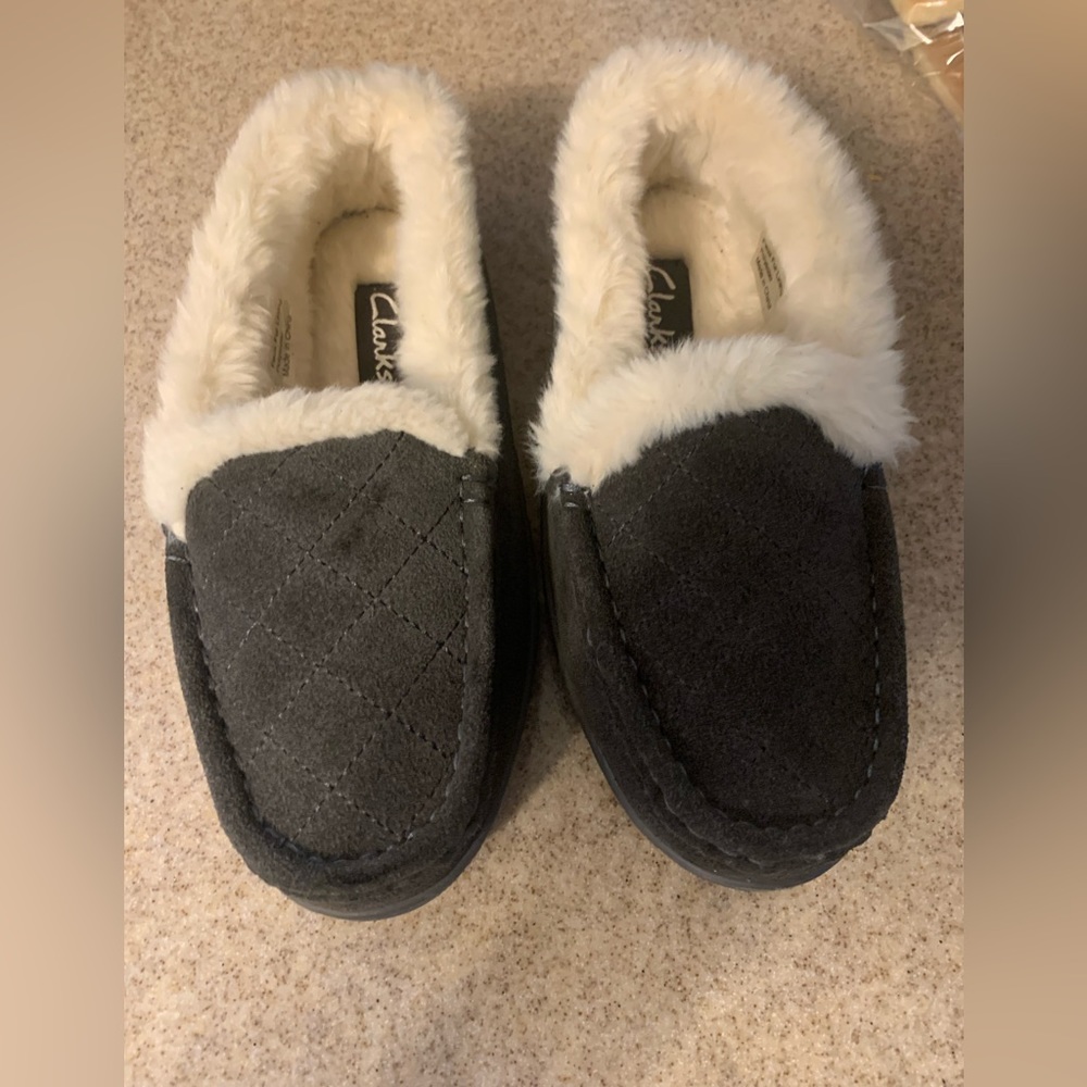 Clarks slip on shoes